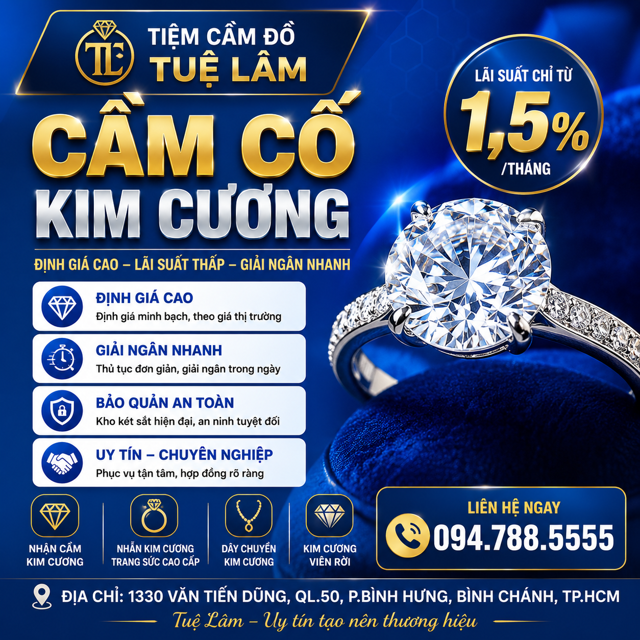 Thị trường Kim Cương đầy biến động, Cầm Kim Cương tại Tiệm cầm đồ được không
