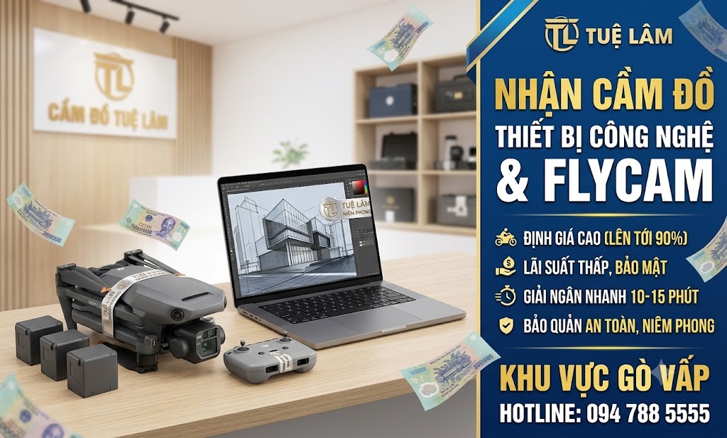 Nhận cầm cố tài sản thiết bị flycam