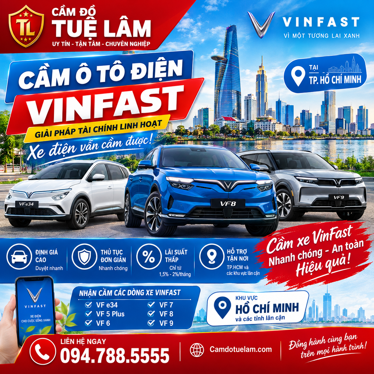 Cầm Xe Ô Tô Điện VinFast Có Giấy Tờ Rõ Ràng Tại Bình Chánh