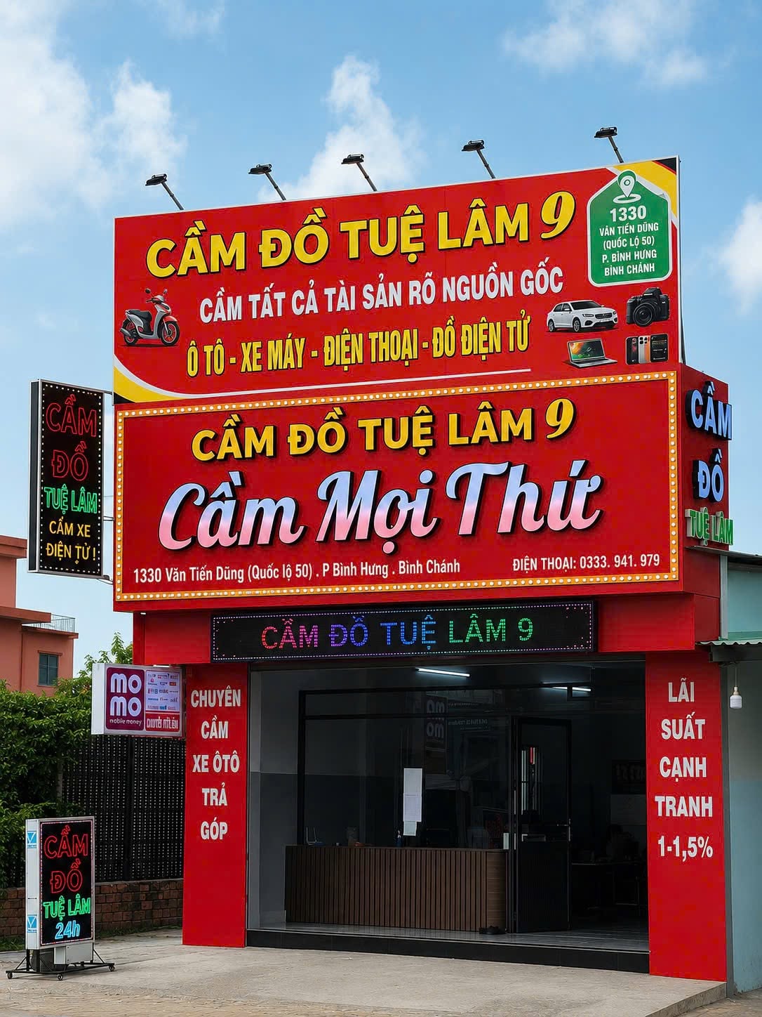 Khai trương chi nhánh 9, Tiệm Cầm đồ Tuệ Lâm tại Huyện Bình Chánh