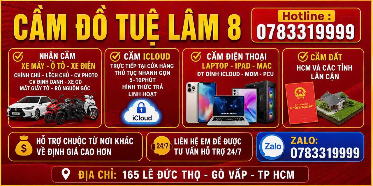 Tiệm Cầm Đồ Tuệ Lâm 8 Khai Trương Chi Nhánh Mới