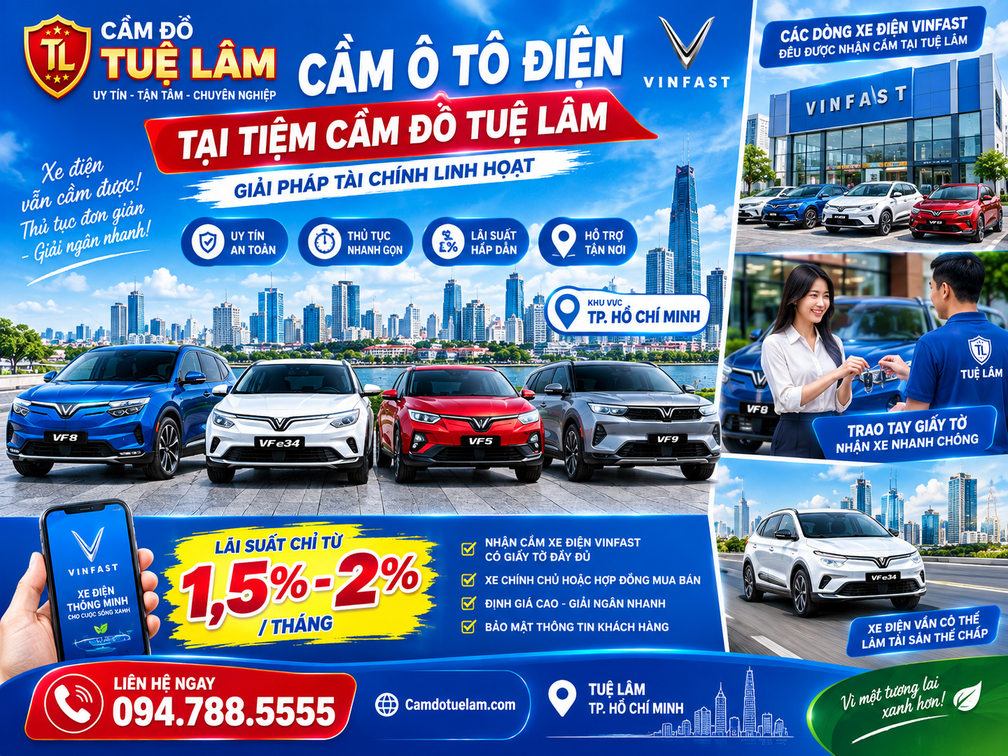 Tuệ Lâm nhận cầm xe ô tô điện